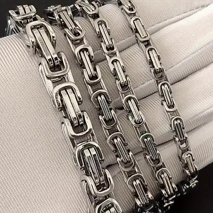 Men's Stainless Steel Emperor Chain Necklace, Fashionable